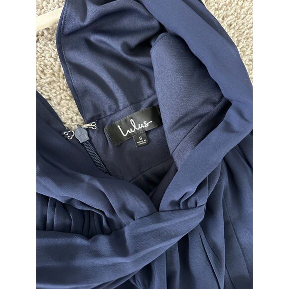 LuLu’s Heavenly Hues Navy Blue Maxi Dress S | Wedding Guest, Formal, Vacay - Picture 3 of 7